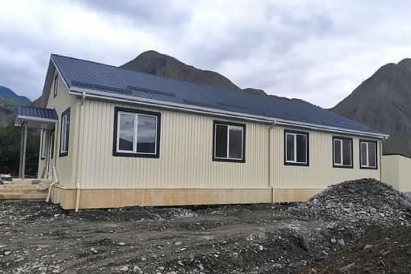 Execution of remaining works at a modular full secondary school in Dashkasan District. Year 2022